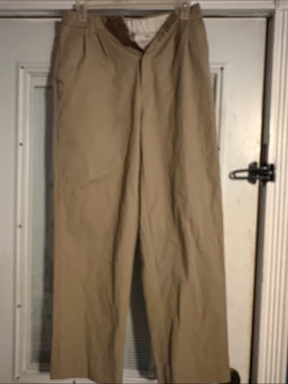 Unisex Classic Khaki Straight-Leg Pants school size 16